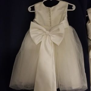 David's Bridal Floor Length Flowergirl Dress